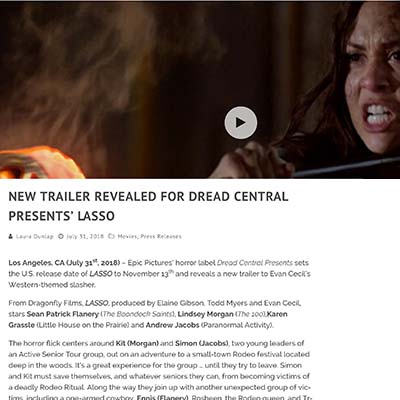 NEW TRAILER REVEALED FOR DREAD CENTRAL PRESENTS’ LASSO